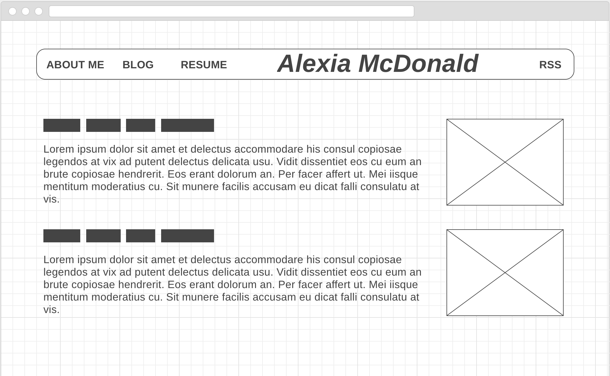 Blog Wireframe