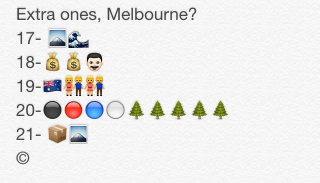 Melbourne harder emoji game